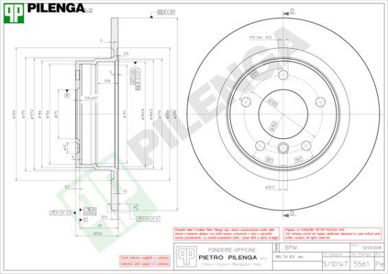 Pilenga 5561 - Kočioni disk www.molydon.hr