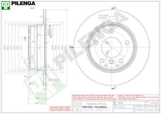 Pilenga 5562 - Kočioni disk www.molydon.hr