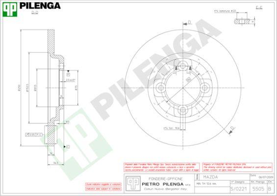 Pilenga 5505 - Kočioni disk www.molydon.hr