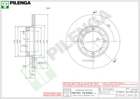 Pilenga 5603 - Kočioni disk www.molydon.hr