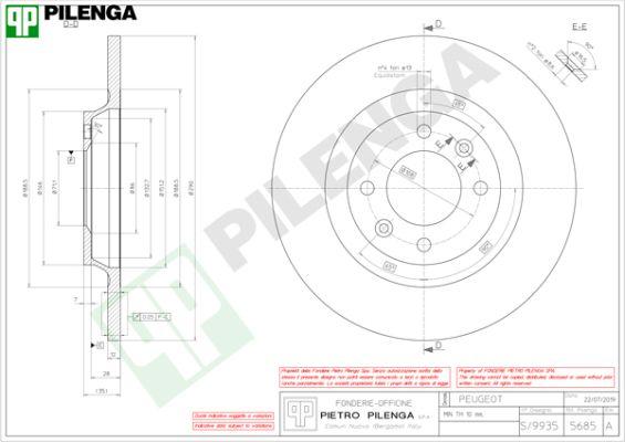 Pilenga 5685 - Kočioni disk www.molydon.hr