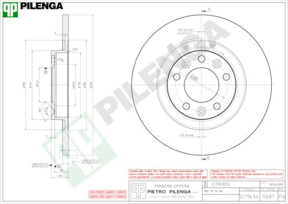 Pilenga 5687 - Kočioni disk www.molydon.hr