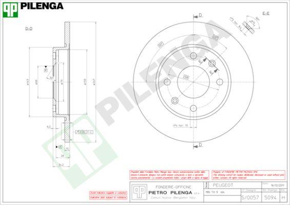 Pilenga 5094 - Kočioni disk www.molydon.hr