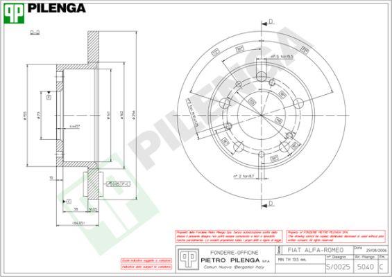 Pilenga 5040 - Kočioni disk www.molydon.hr