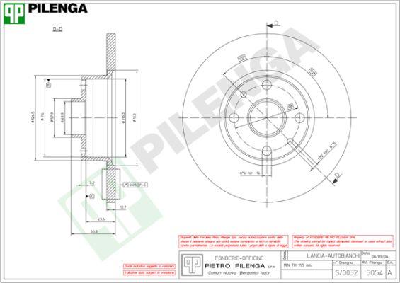 Pilenga 5054 - Kočioni disk www.molydon.hr