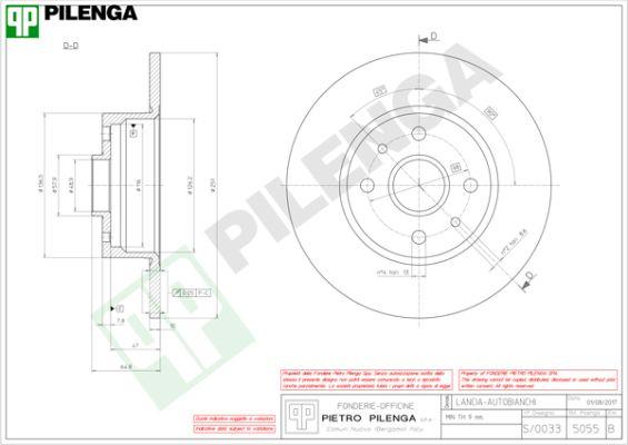 Pilenga 5055 - Kočioni disk www.molydon.hr