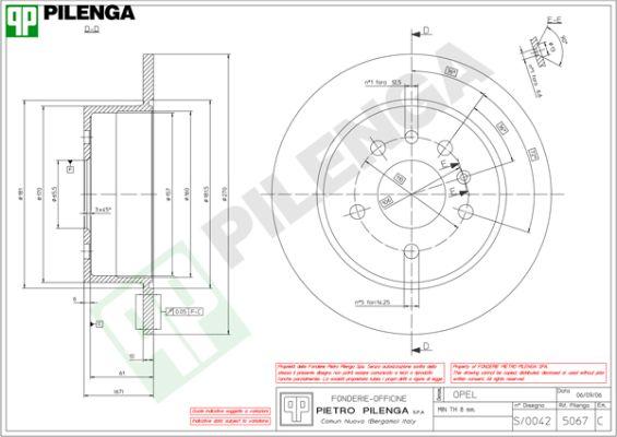 Pilenga 5067 - Kočioni disk www.molydon.hr