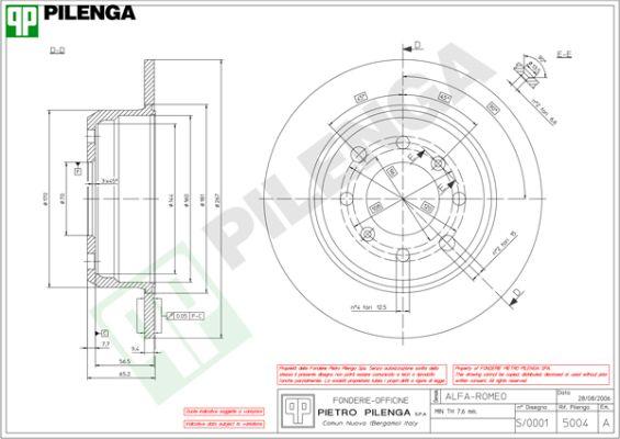 Pilenga 5004 - Kočioni disk www.molydon.hr