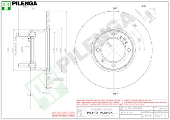 Pilenga 5007 - Kočioni disk www.molydon.hr