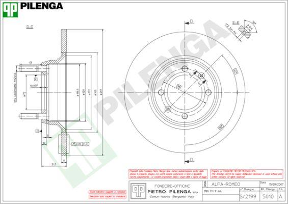 Pilenga 5010 - Kočioni disk www.molydon.hr