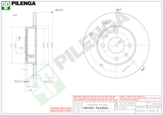 Pilenga 5024 - Kočioni disk www.molydon.hr