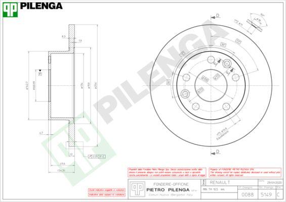 Pilenga 5149 - Kočioni disk www.molydon.hr