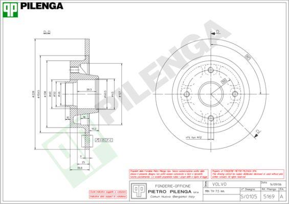 Pilenga 5169 - Kočioni disk www.molydon.hr