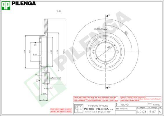 Pilenga 5167 - Kočioni disk www.molydon.hr