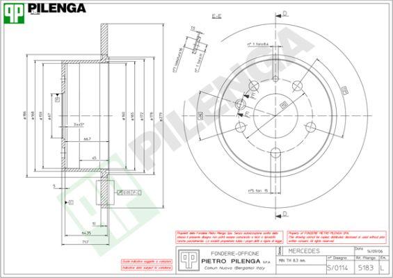 Pilenga 5183 - Kočioni disk www.molydon.hr