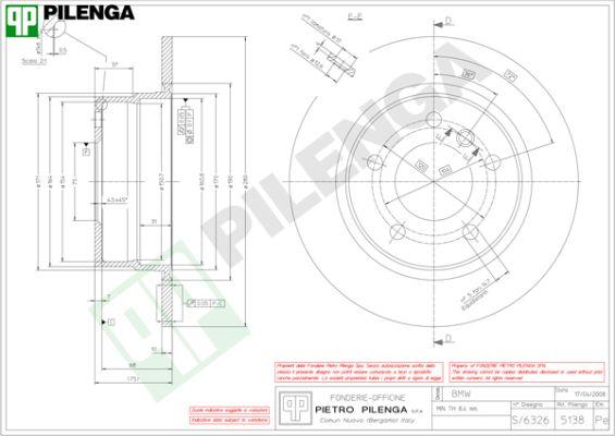 Pilenga 5138 - Kočioni disk www.molydon.hr