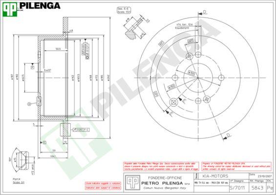 Pilenga 5843 - Kočioni disk www.molydon.hr