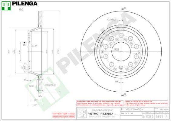 Pilenga 5855 - Kočioni disk www.molydon.hr