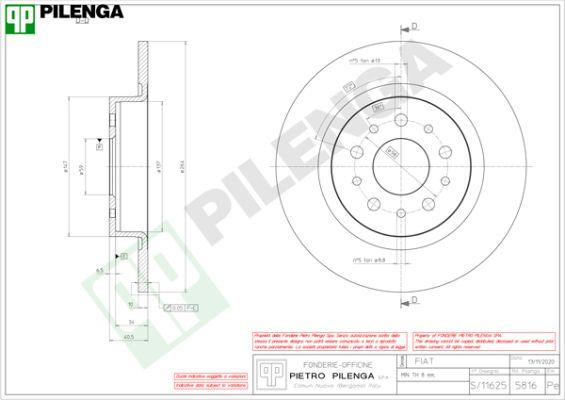 Pilenga 5816 - Kočioni disk www.molydon.hr