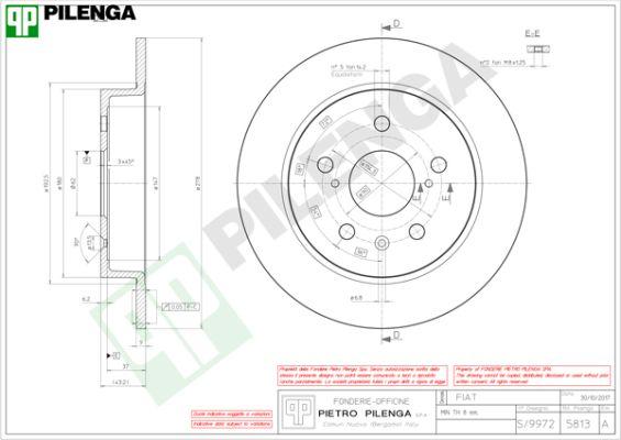 Pilenga 5813 - Kočioni disk www.molydon.hr