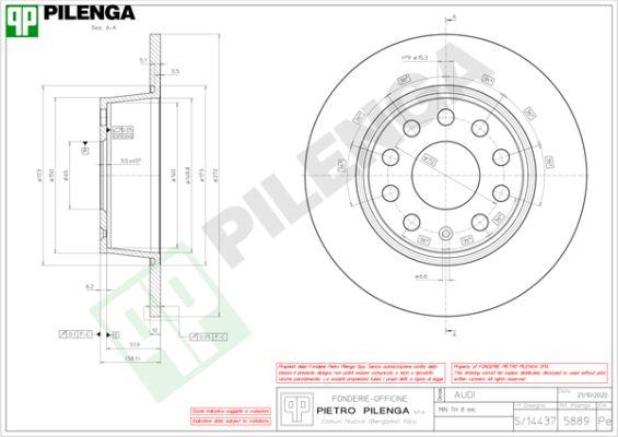 Pilenga 5889 - Kočioni disk www.molydon.hr