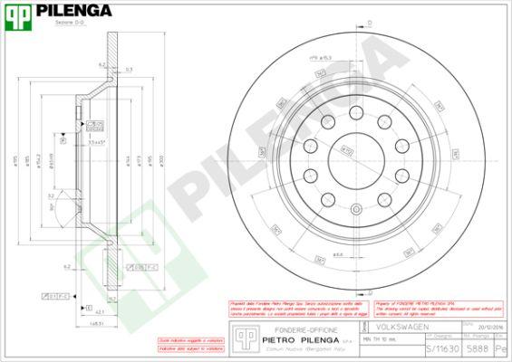 Pilenga 5888 - Kočioni disk www.molydon.hr