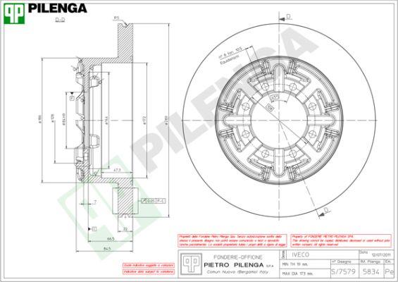 Pilenga 5834 - Kočioni disk www.molydon.hr