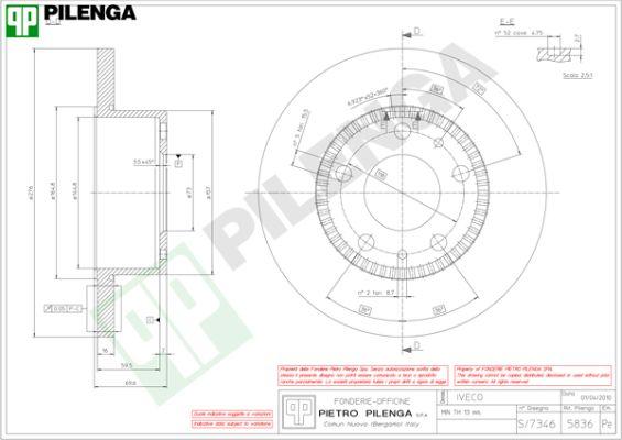 Pilenga 5836 - Kočioni disk www.molydon.hr