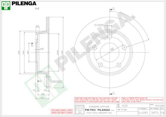 Pilenga 5875 - Kočioni disk www.molydon.hr