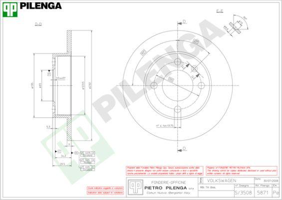 Pilenga 5871 - Kočioni disk www.molydon.hr