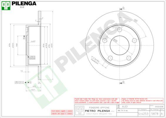 Pilenga 5878 - Kočioni disk www.molydon.hr