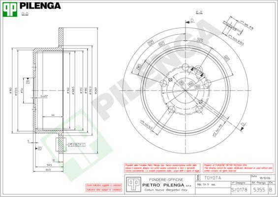 Pilenga 5355 - Kočioni disk www.molydon.hr