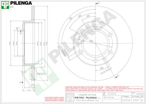 Pilenga 5357 - Kočioni disk www.molydon.hr