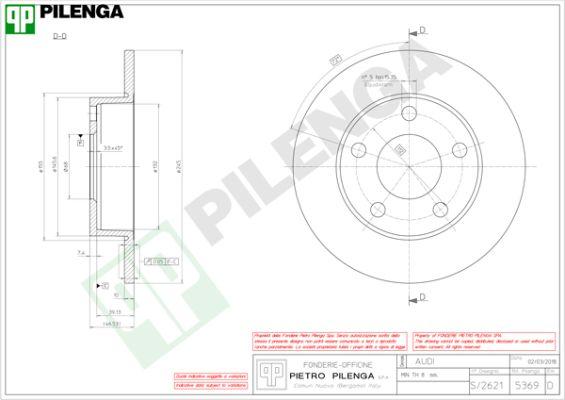 Pilenga 5369 - Kočioni disk www.molydon.hr