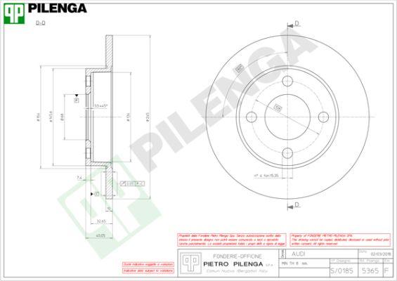 Pilenga 5365 - Kočioni disk www.molydon.hr