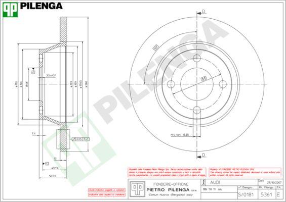 Pilenga 5361 - Kočioni disk www.molydon.hr