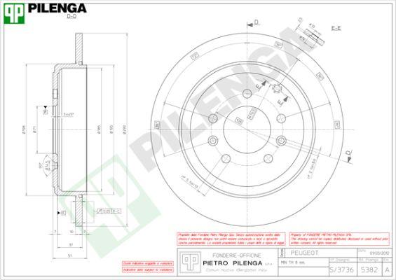 Pilenga 5382 - Kočioni disk www.molydon.hr