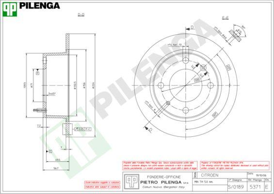 Pilenga 5371 - Kočioni disk www.molydon.hr