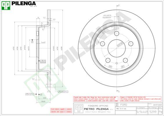 Pilenga 5299 - Kočioni disk www.molydon.hr