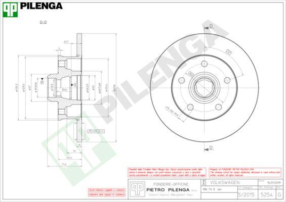 Pilenga 5254 - Kočioni disk www.molydon.hr