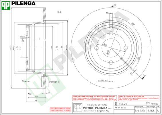 Pilenga 5268 - Kočioni disk www.molydon.hr