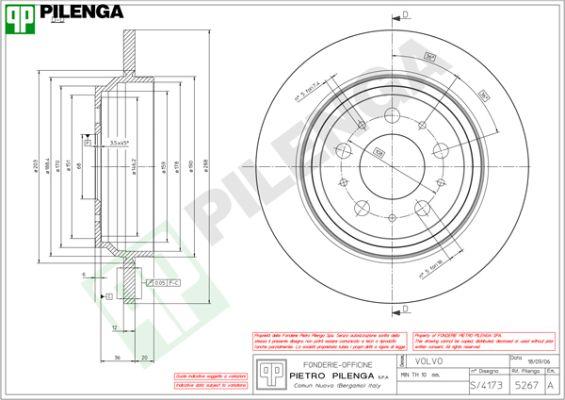 Pilenga 5267 - Kočioni disk www.molydon.hr