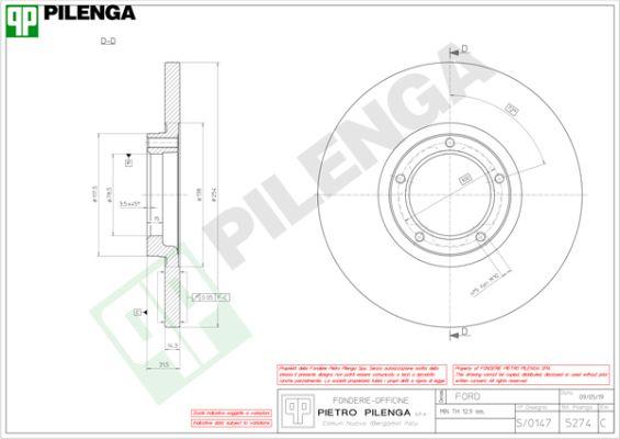 Pilenga 5274 - Kočioni disk www.molydon.hr