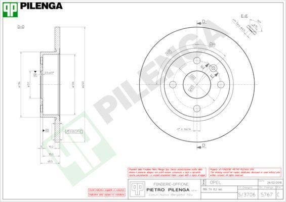 Pilenga 5767 - Kočioni disk www.molydon.hr