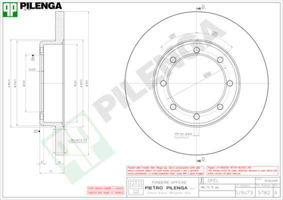 Pilenga 5782 - Kočioni disk www.molydon.hr