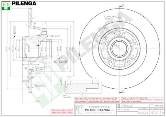 Pilenga 5720 - Kočioni disk www.molydon.hr