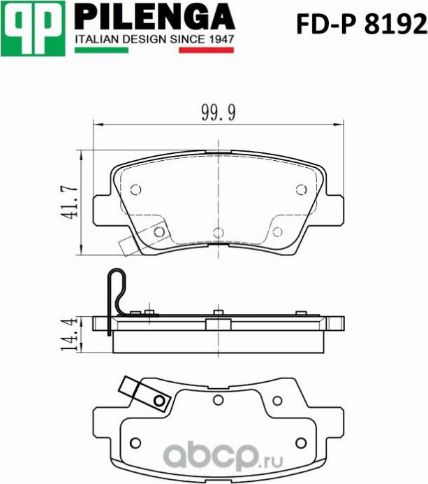 Pilenga FD-P 8192 - Komplet Pločica, disk-kočnica www.molydon.hr