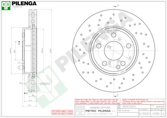 Pilenga V995 - Kočioni disk www.molydon.hr