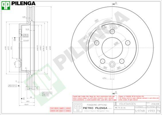 Pilenga V993 - Kočioni disk www.molydon.hr