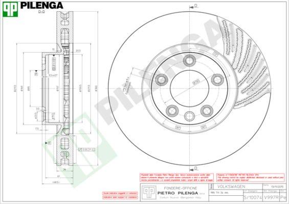 Pilenga V997R - Kočioni disk www.molydon.hr